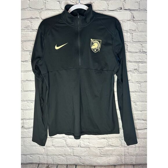 Men's Medium Nike Black Army Black Knights Core Half-Zip Pullover Performance Ja - Picture 1 of 6